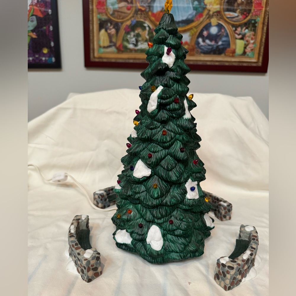 Dept 56, #56-55654, heritage Village collection, town tree set of five